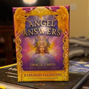Angel Answers Oracle Cards by - Purple and Yellow